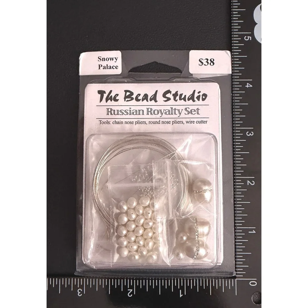 Jewelry Kit Bead Studio Royalty Necklace Earrings Rhinestone Simulated Pearl DIY